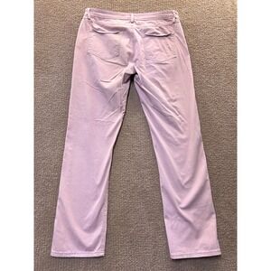 Paperdenim&cloth Mens 36x32 Straight Leg Pants Mauve Pink Cotton Stretch Chinos